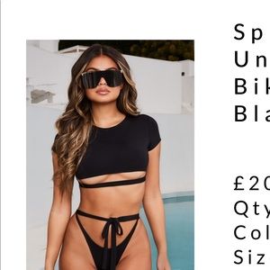 Black bathing suit top